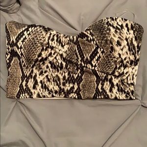 NWOT Strapless Top